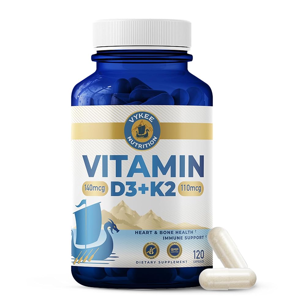 Vykee Nutrition Vitamin D3 K2 Complex - 120 Caplets