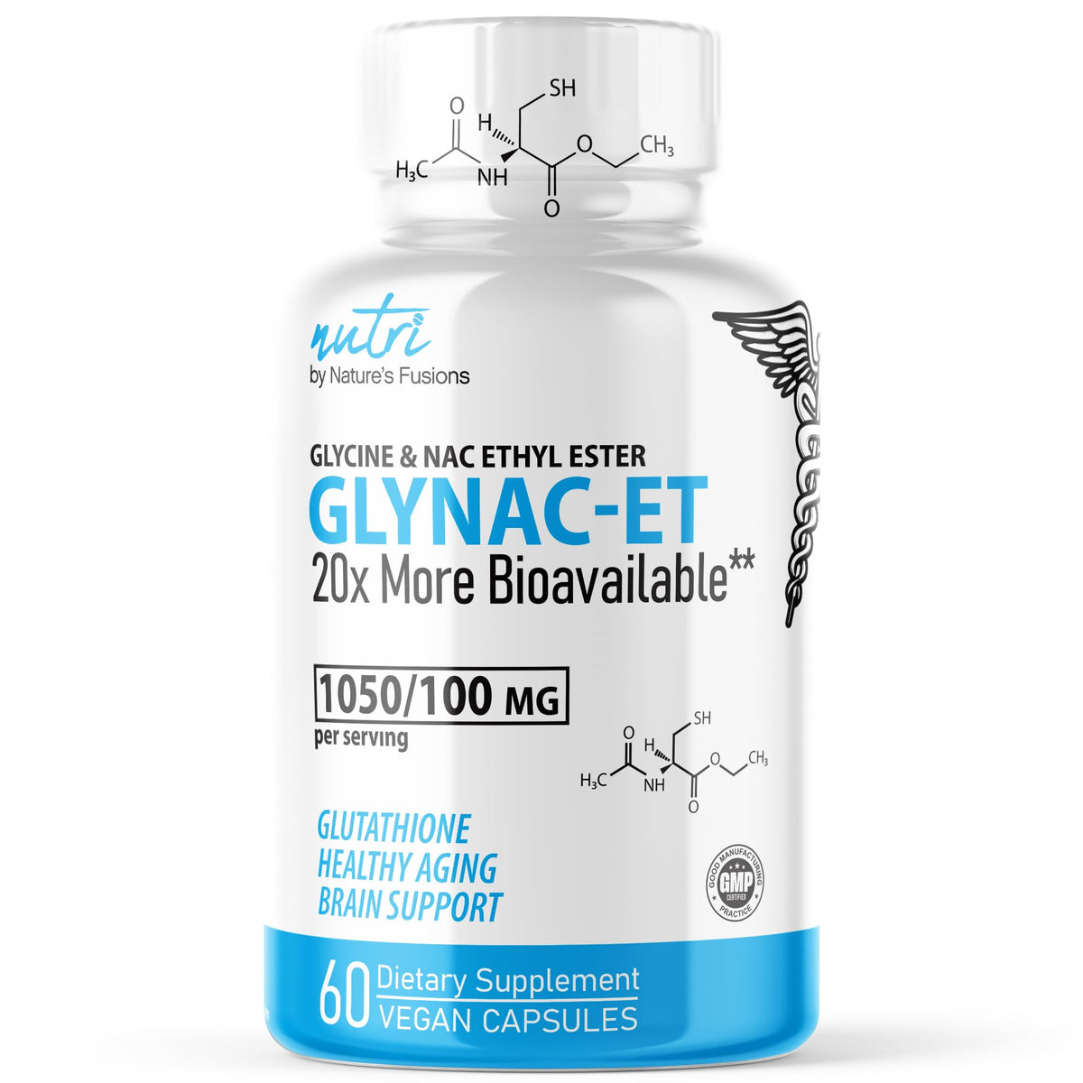 Nature's Fusions GlyNAC-ET N-Acetyl Cysteine Glycine - 60 Capsules