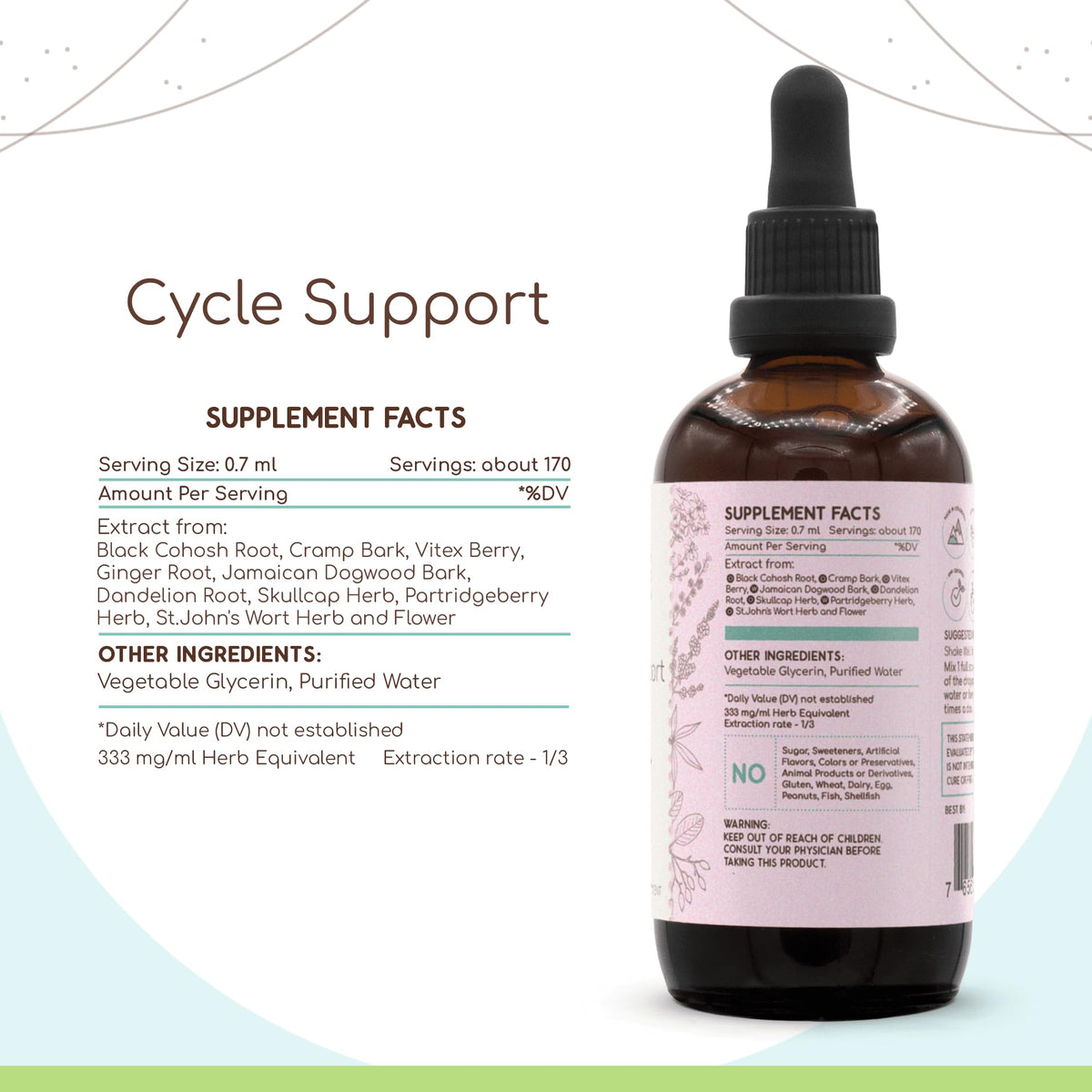 HerbEra Cycle Support Alcohol-Free Extract Tincture