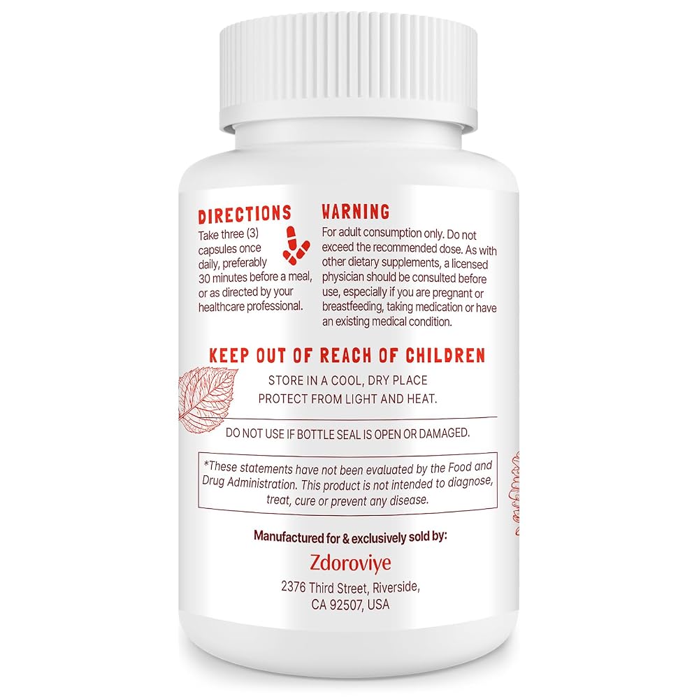 Zdoroviye Nitric Oxide Supplement for Men - 180 Capsules - image 5