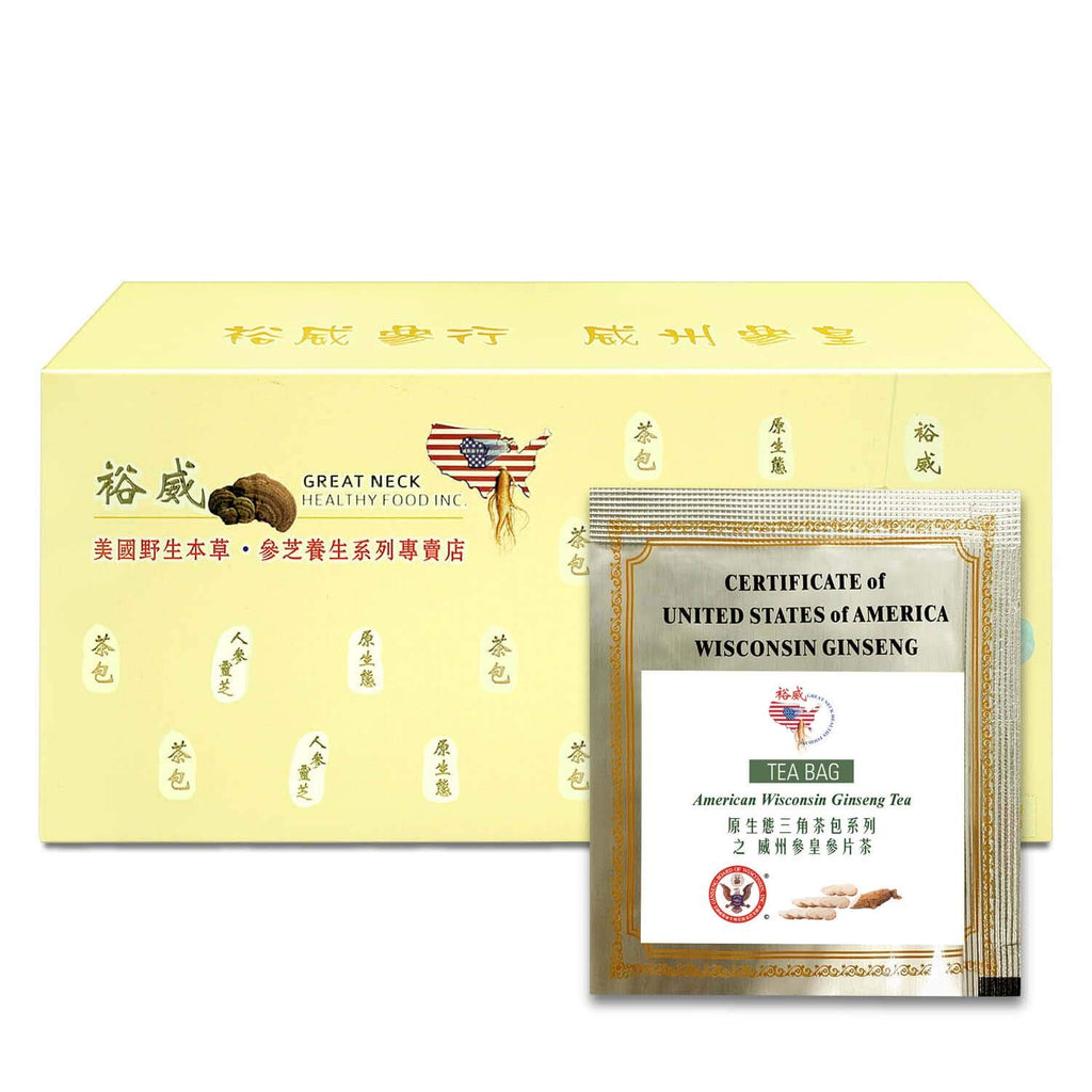 GREAT NECK HEALTHY FOOD INC. Yu Wei Ginseng American Ginseng Tea - 40 Bags