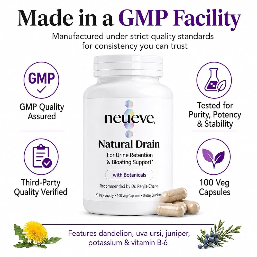NeuEve Natural Drain Botanical Supplement - 100 Capsules - image 8