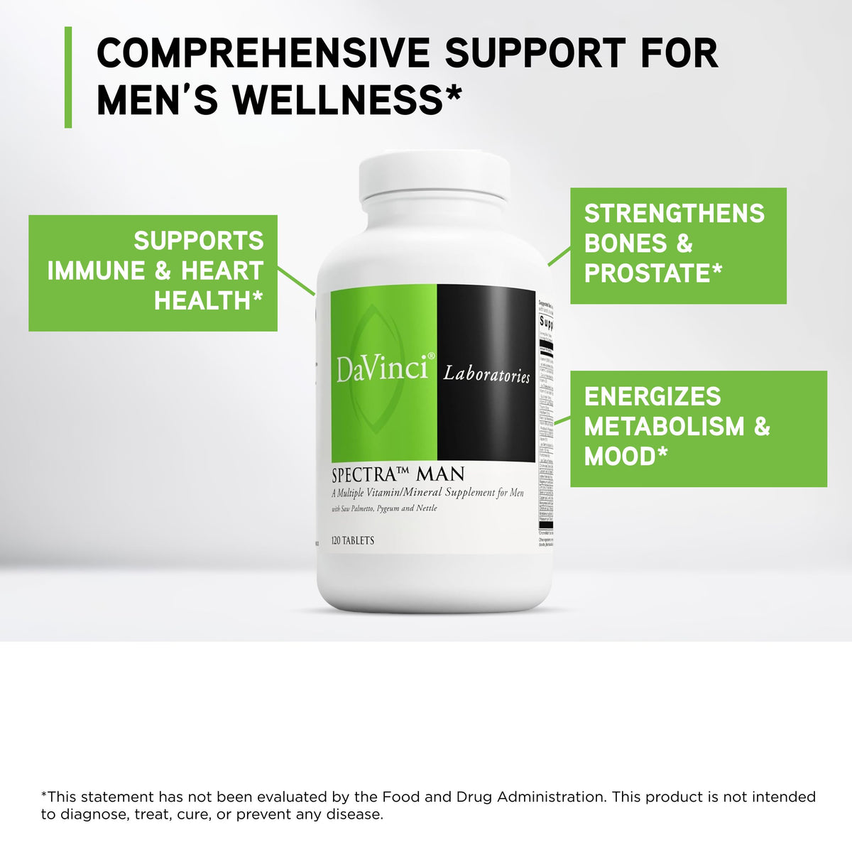 DAVINCI Labs Spectra Man Multivitamin - 120 Tablets - image 3