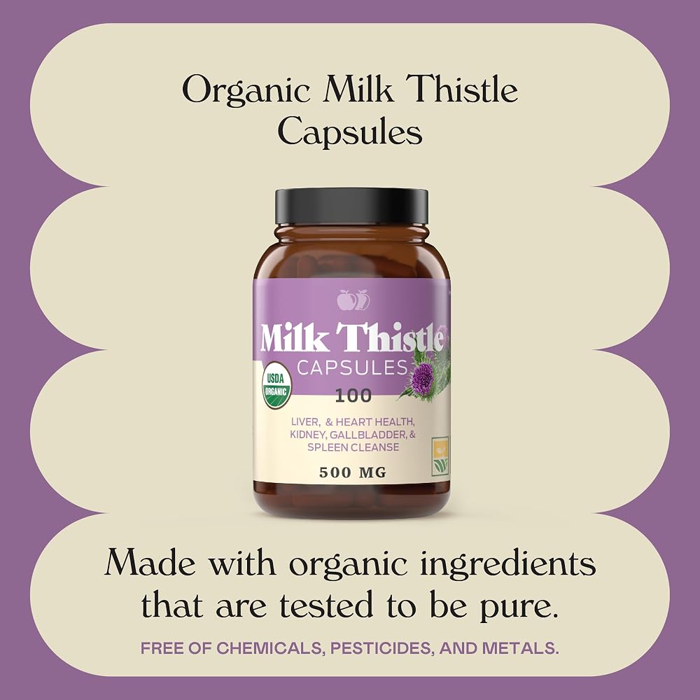 Complete Natural Products Milk Thistle 500mg Capsules - 100 Count - image 6