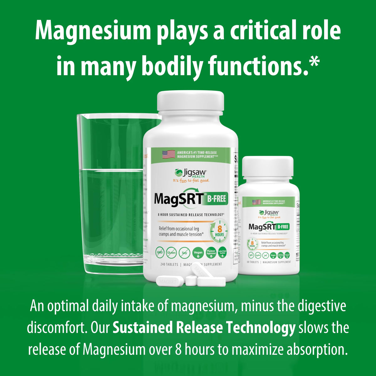 Jigsaw Health MAG SRT Magnesium Supplement
