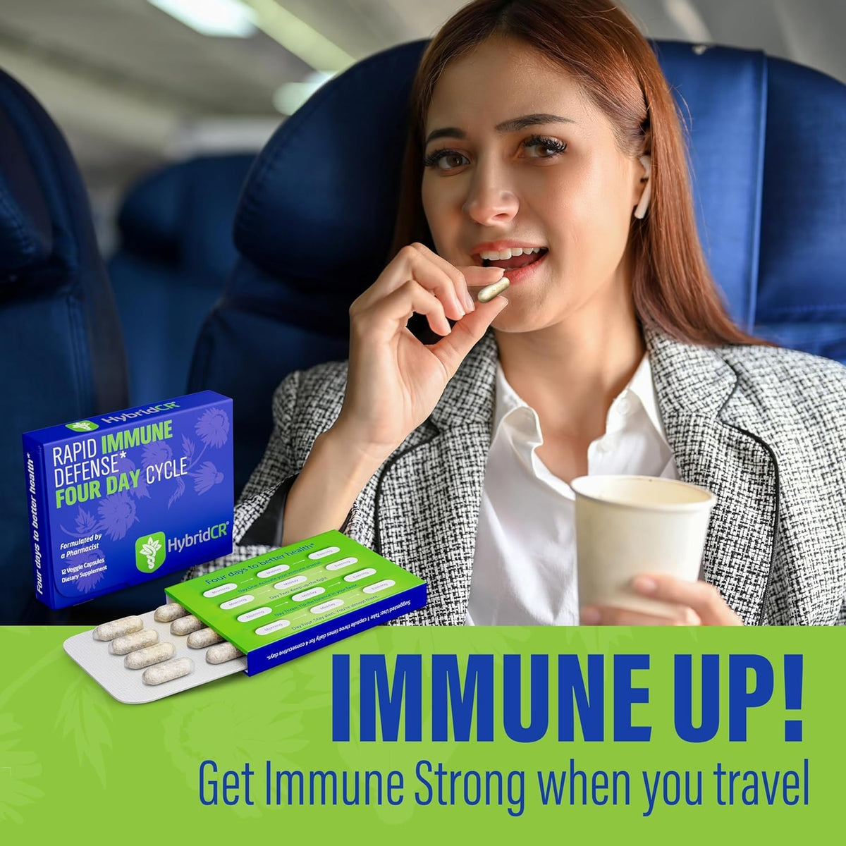 HybridCR Immune Support Supplement & Seasonal Defense for Adults