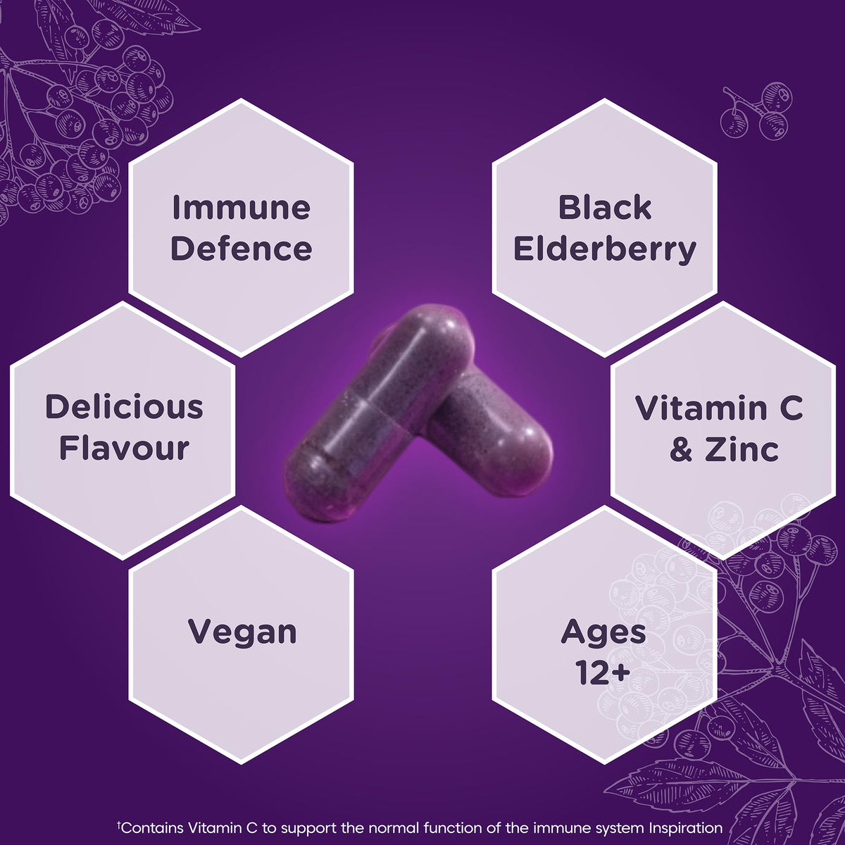 Sambucol Immuno Forte Black Elderberry Immune Support - 30 Capsules - image 4
