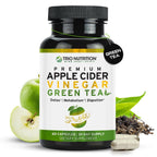 TRIO NUTRITION Apple Cider Vinegar Green Tea Capsules - 60 Count