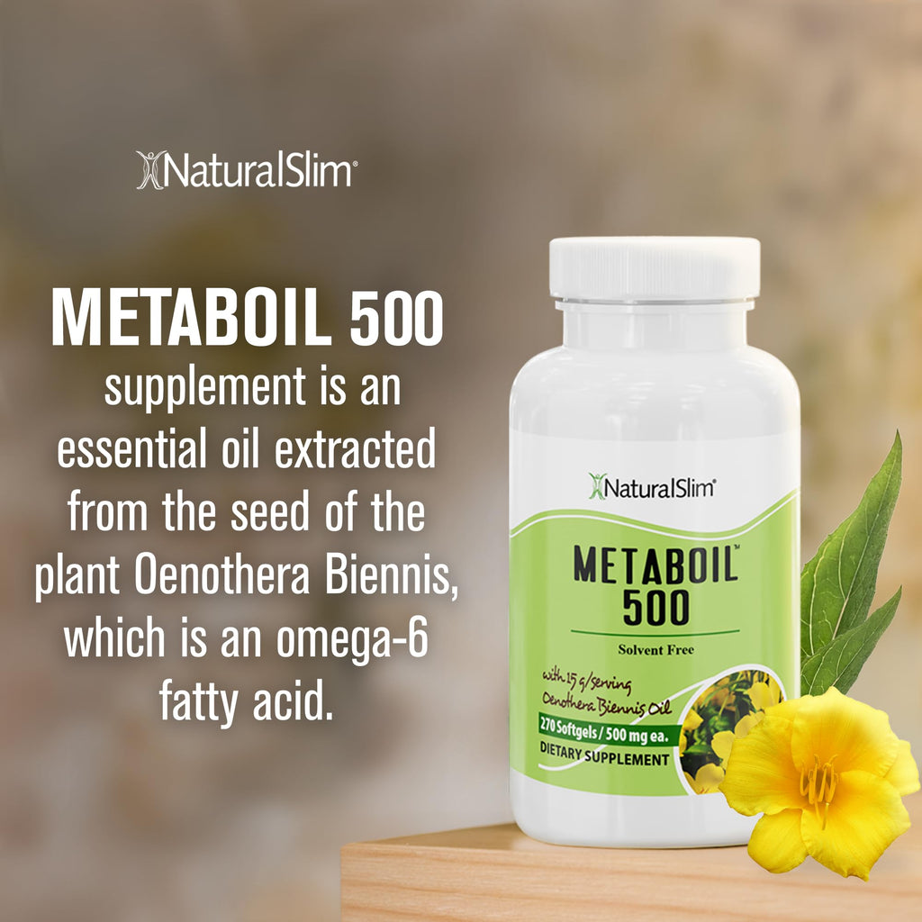 NaturalSlim Metaboil Evening Primrose Oil GLA - 270 Softgels - image 6