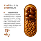 Utzy Naturals Nattokinase 2000 FU - 60 Softgels - image 7