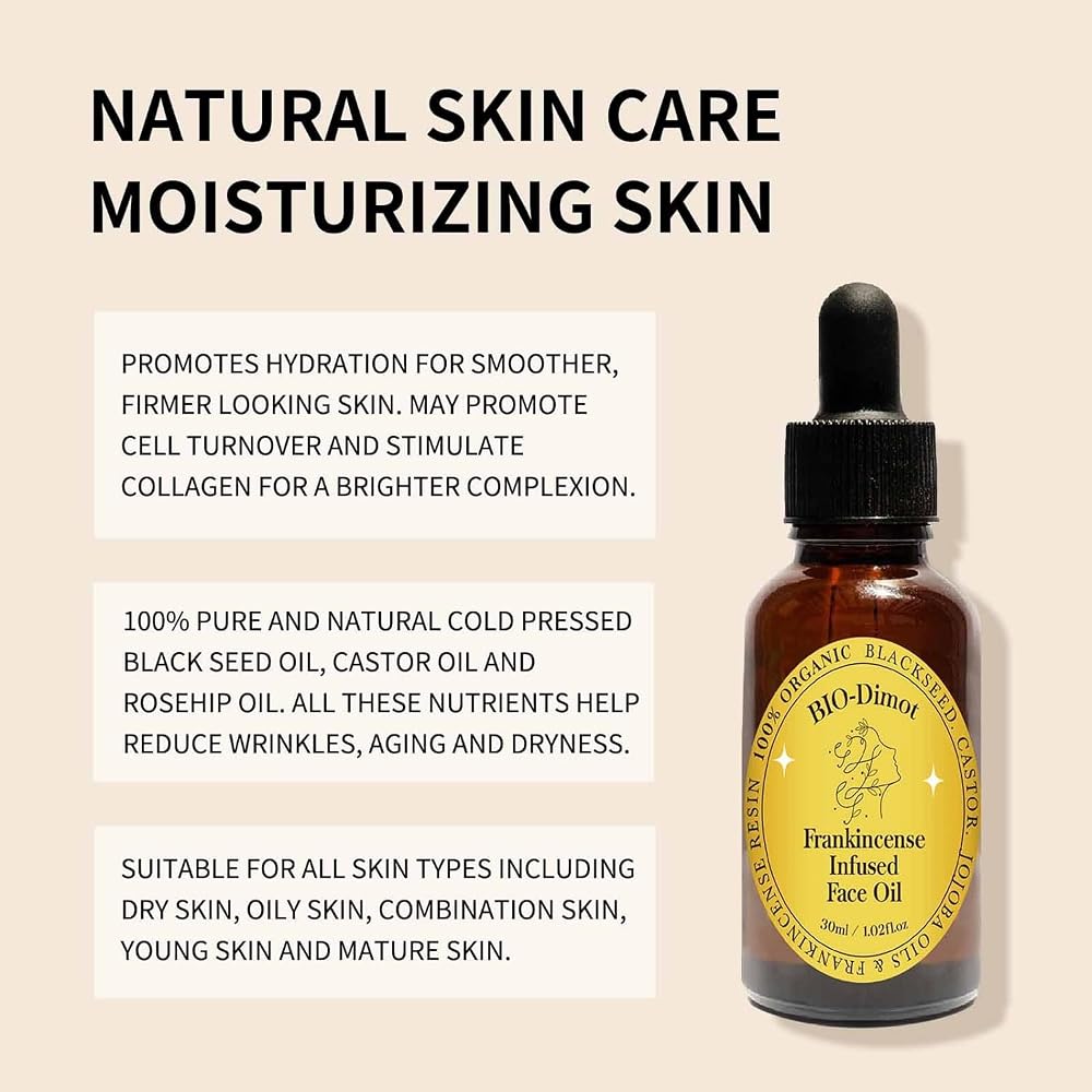 LOYOTICE Frankincense Resin Face Oil with Black Seed & Jojoba - 2 Pack - image 2