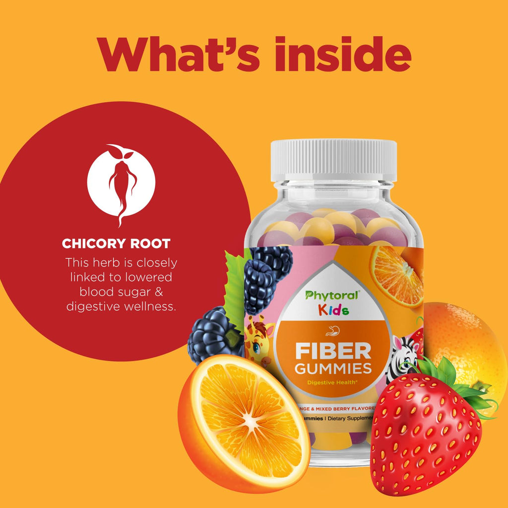 Phytoral High Prebiotic Fiber Gummies for Kids - 60 Gummies - image 3