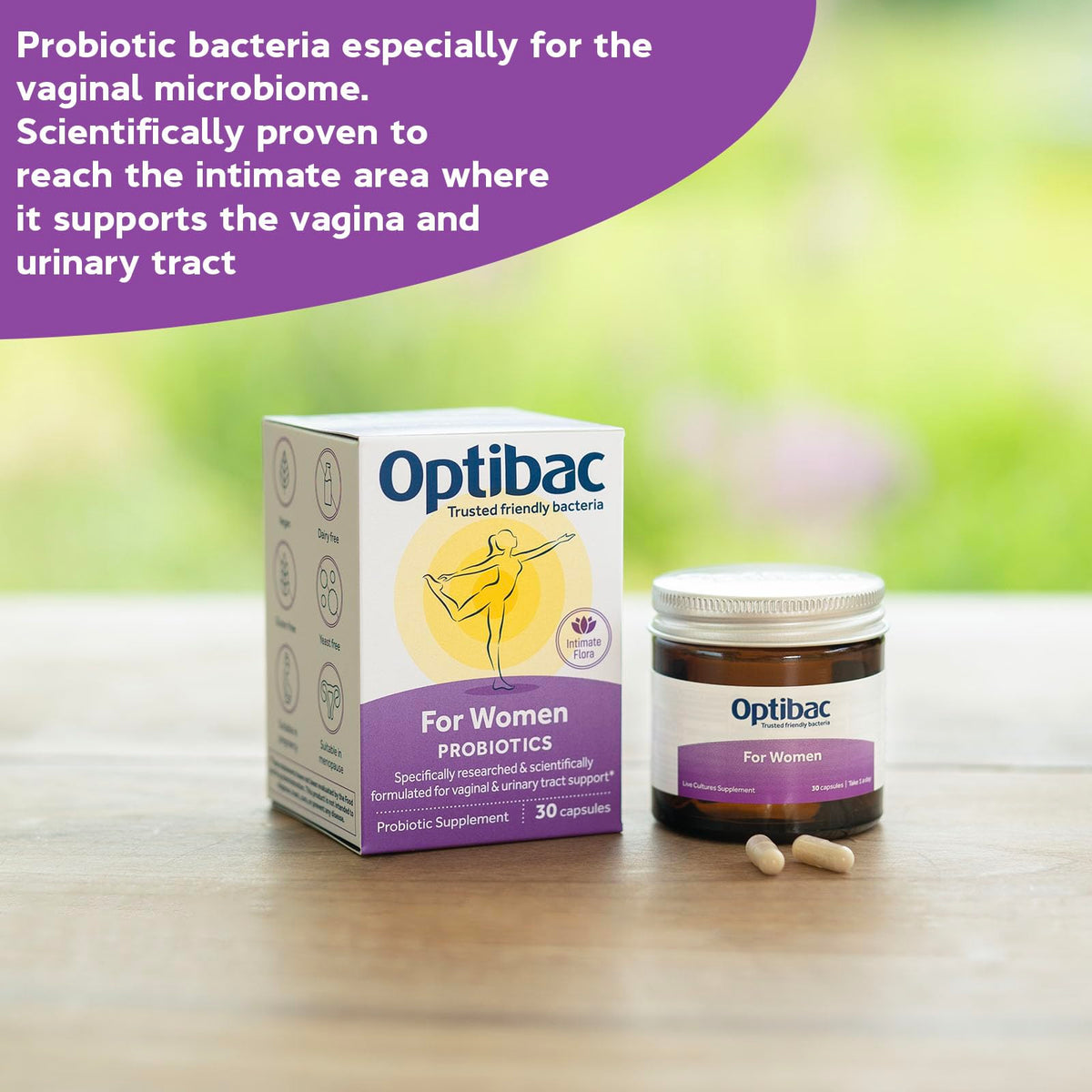 Optibac For Women Probiotic - 2.3 Billion Live Cultures - 14 Capsules - image 2