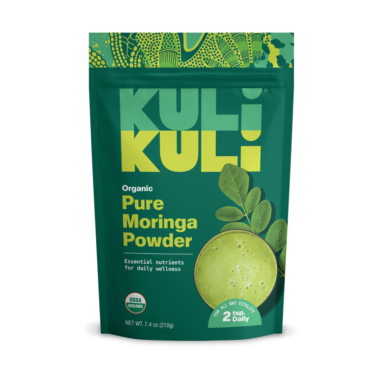 Kuli Kuli Organic Moringa Powder for Energy - 7.4 oz