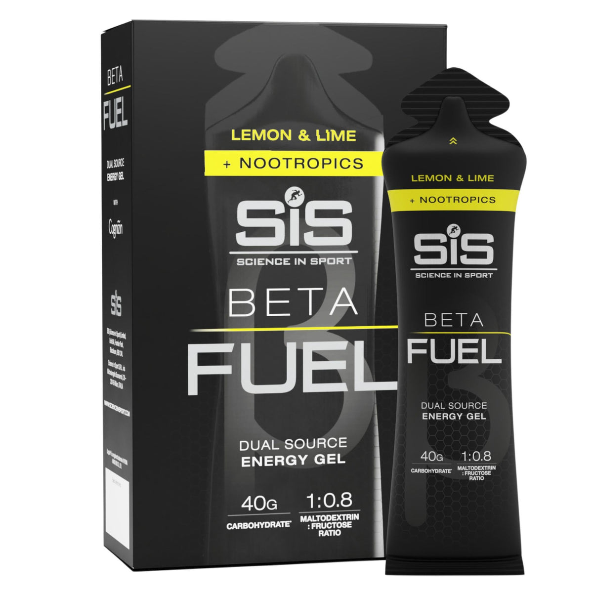 Science in Sport SiS BETA Fuel + Nootropics Energy Gel, 40g Carbs