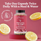 Eu Natural Glow Prenatal Vitamins with Folate & DHA - 60 Vegetarian Capsules - image 7