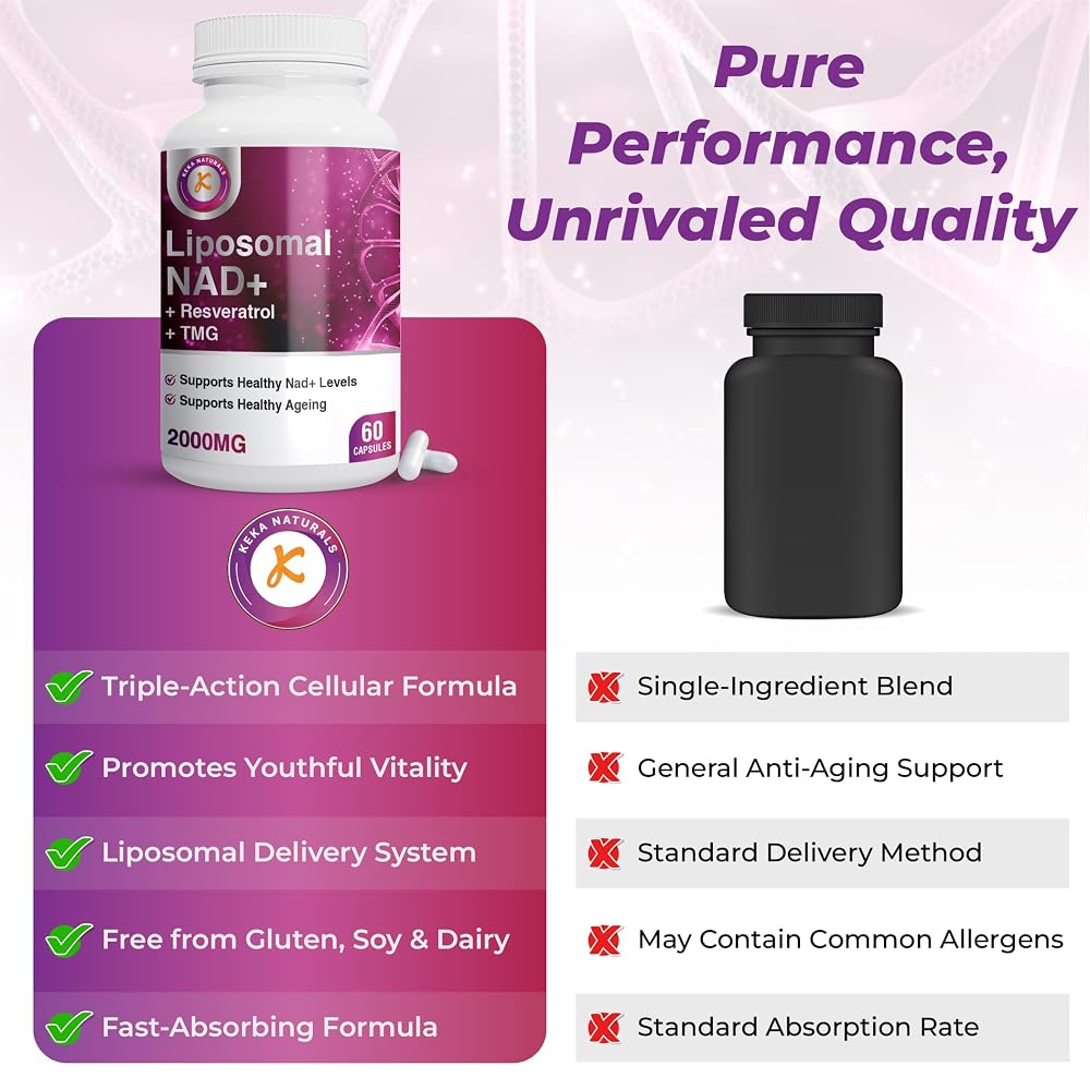 Keka Naturals NAD+ Resveratrol Complex - 60 Capsules - image 5