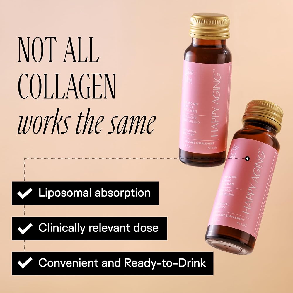Happy Aging Marine Collagen Peptides Glow Shot - 10 Shots - image 2