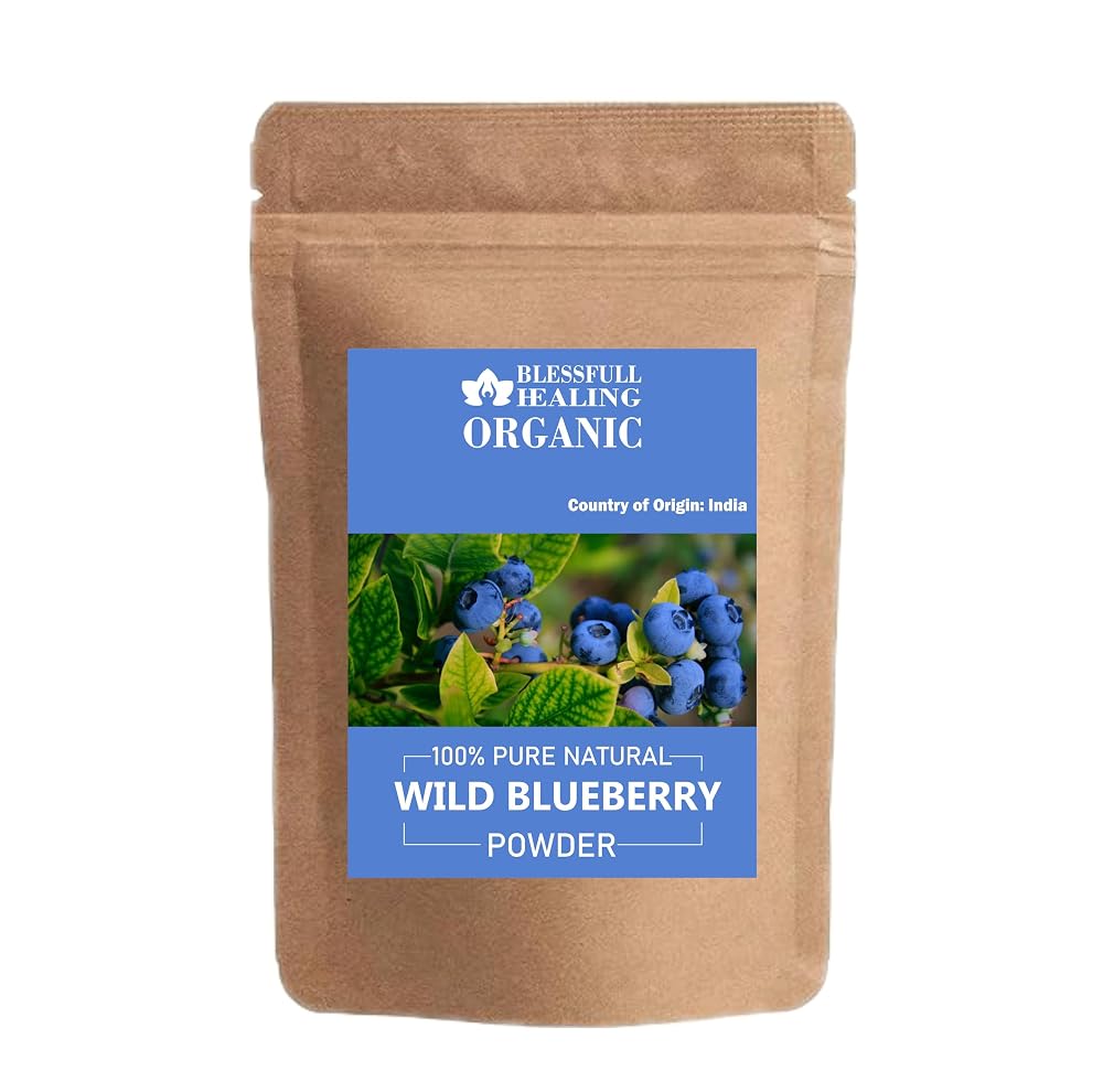 Blessfull Healing Organic Wild Blueberry Powder 100% Pure Natural 200