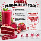 OMASHMA Beet Root Powder Nitric Oxide Support - 227g - image 4