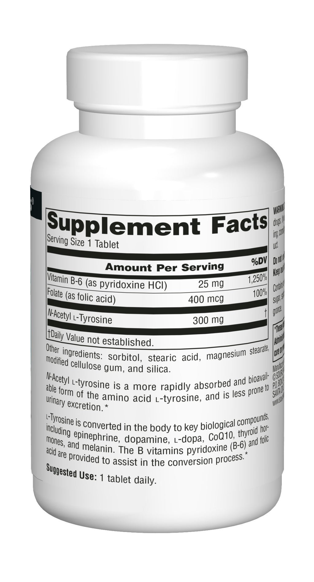 Source Naturals N-Acetyl L-Tyrosine 300mg