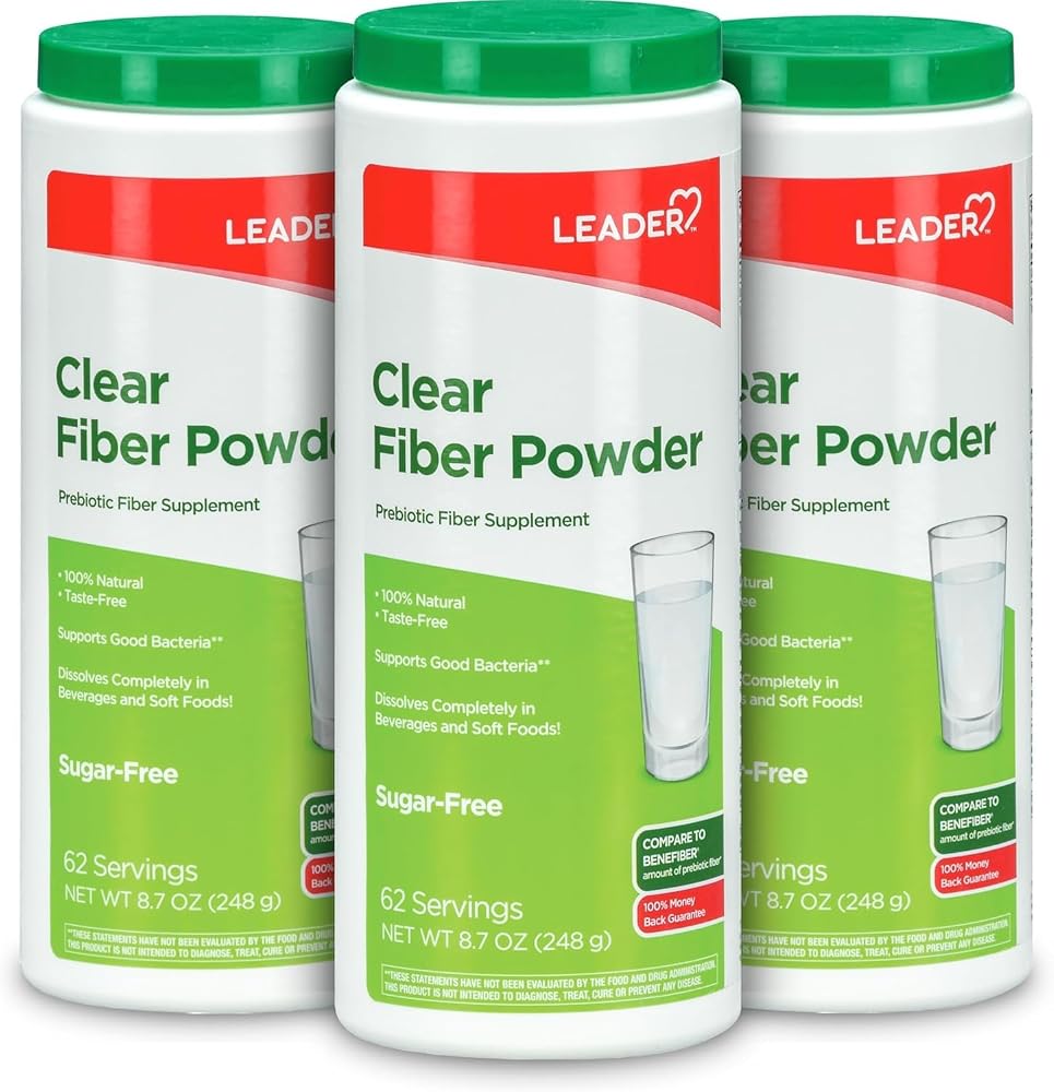 Leader Prebiotic Fiber Supplement Powder for Digestive Health - image 3