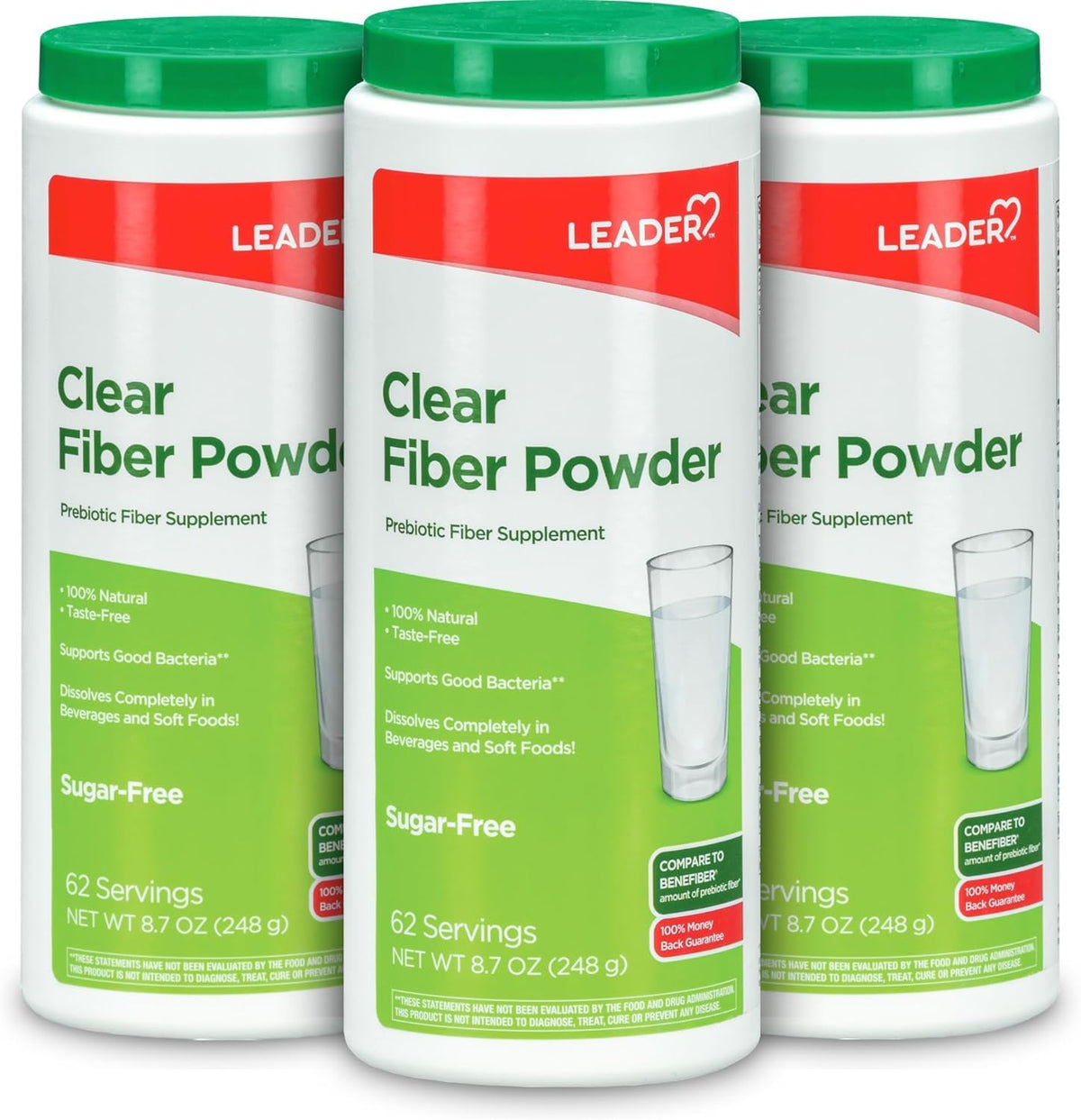 Leader Prebiotic Fiber Supplement Powder for Digestive Health