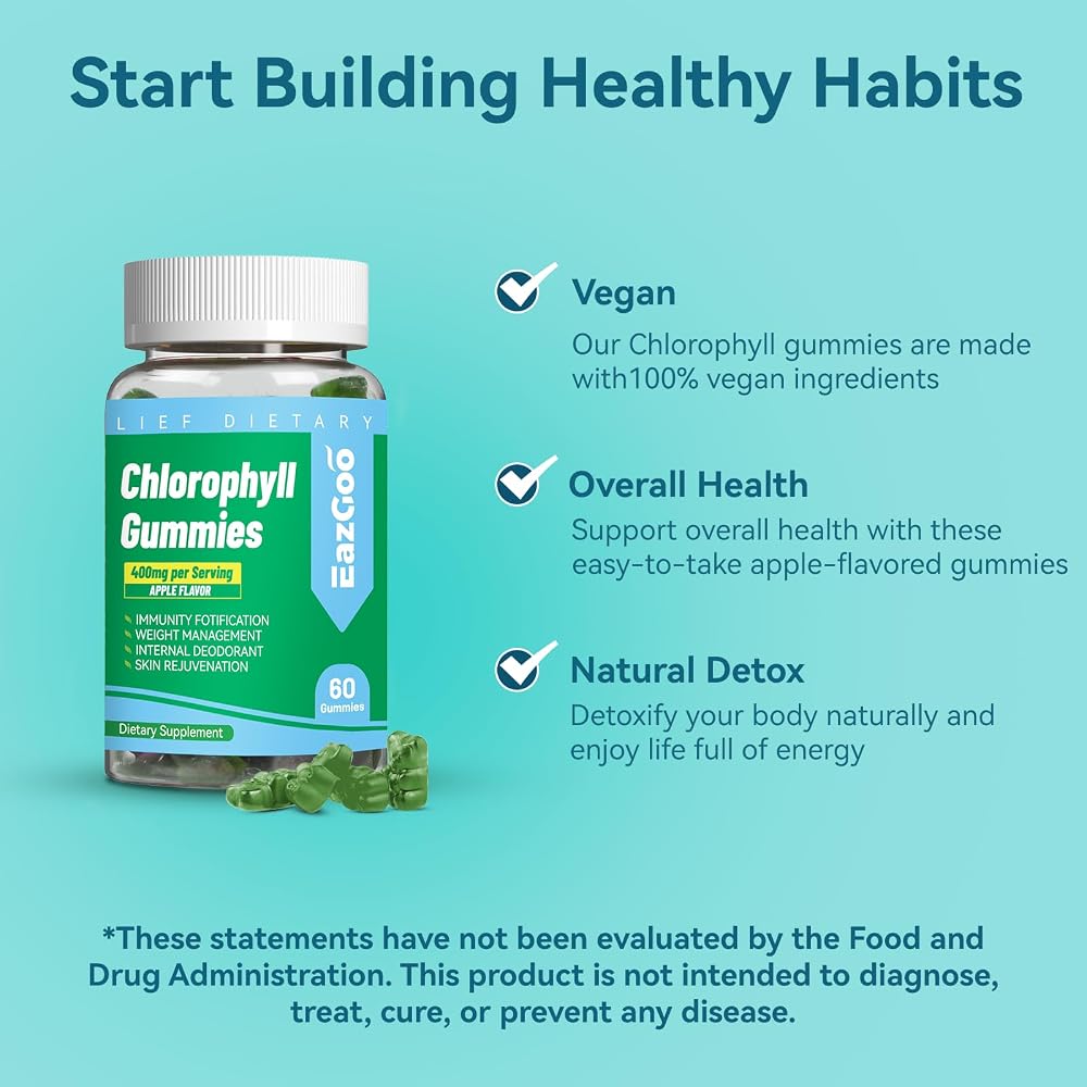 EAZGOO Sugar Free Chlorophyll Gummies