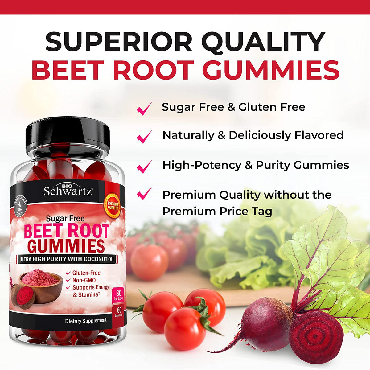 BioSchwartz BIOSHWARTZ Flavored Gummies Nitric Oxide Supports Energy