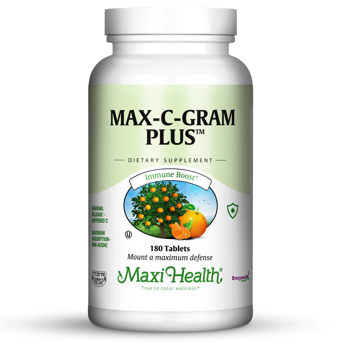 Maxi Health Max-C-Gram Plus Vitamin C 1050mg - 180 Tablets