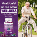Healtionist Glucosamine Chondroitin Gummies with MSM & Elderberry - 120 Count - image 7