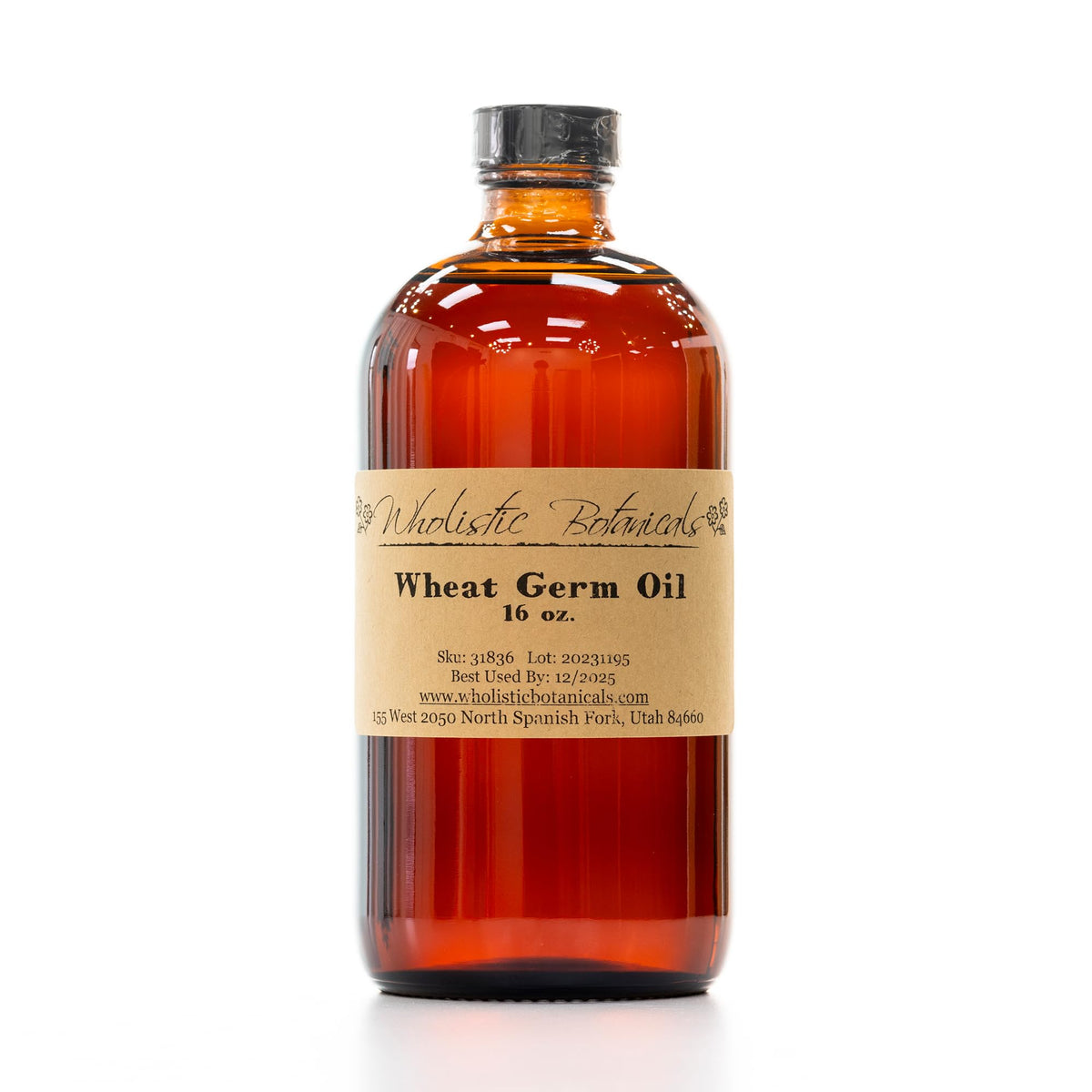 Wholistic Botanicals Wheat Germ Oil - 16 Ounce