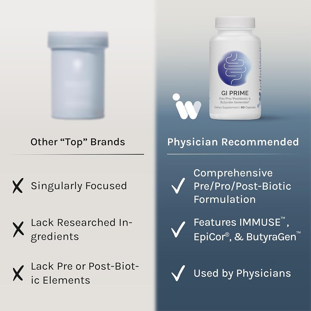 InfiniWell GI Prime Probiotic Capsules for Digestive Health - 90 Capsules - image 4