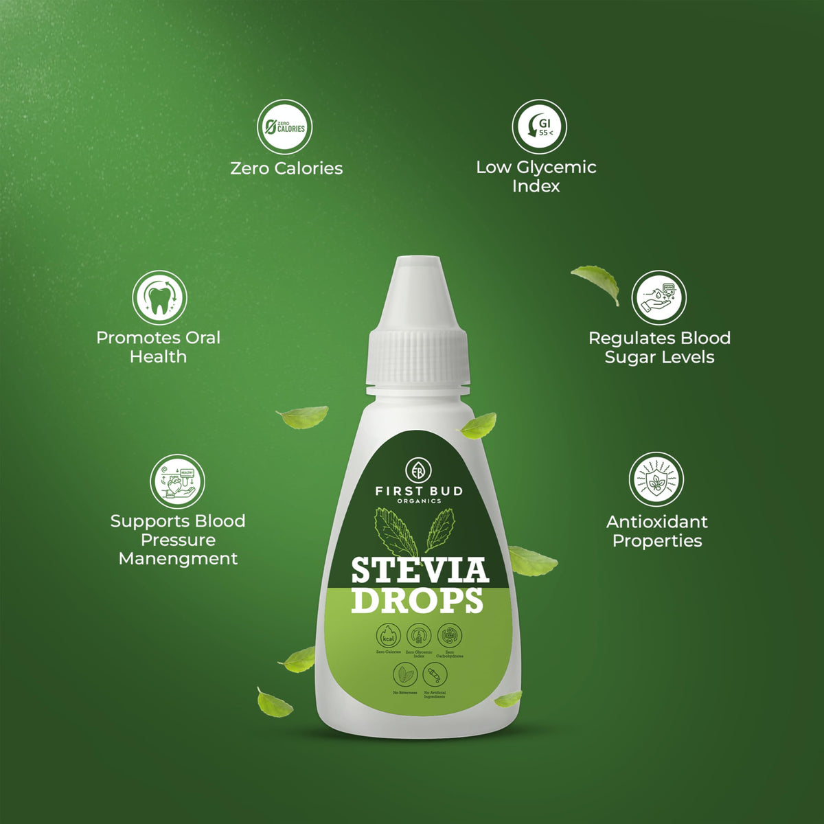 First Bud Organics Stevia Drops Liquid - 7 Ounce - image 4