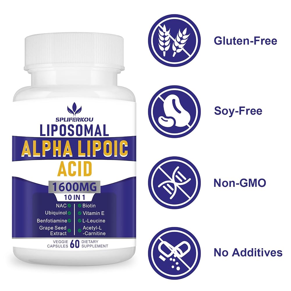 Spliferkou Liposomal Alpha Lipoic Acid 1600mg - 60 Capsules - image 6
