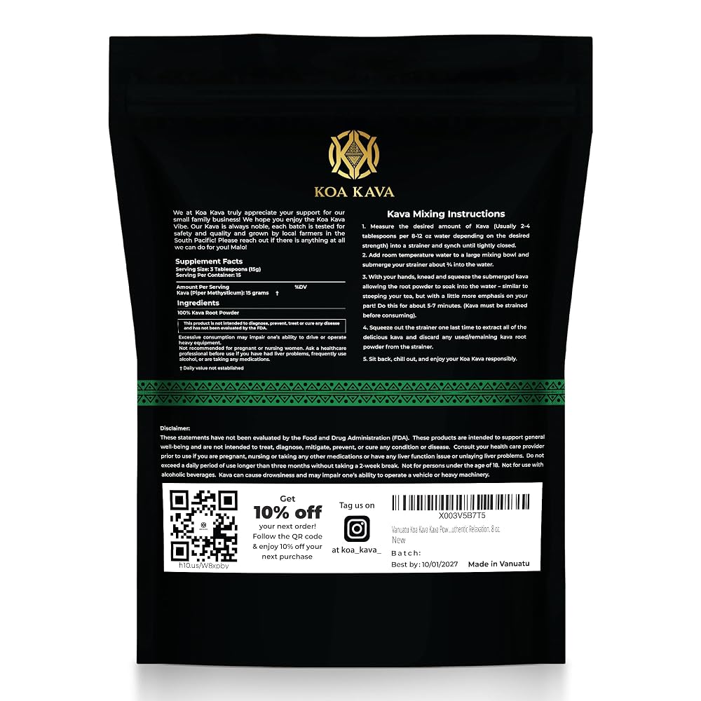 Koa Kava Vanuatu Waka Kava Powder