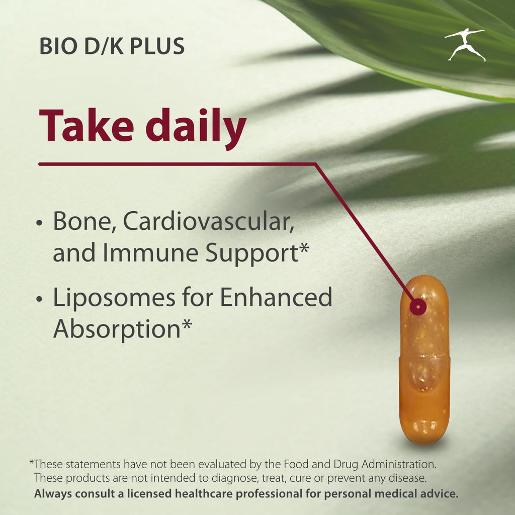 BIOSPEC NUTRITIONALS Bio D/K Plus Vitamin D3 K2 - 60 Capsules - image 3