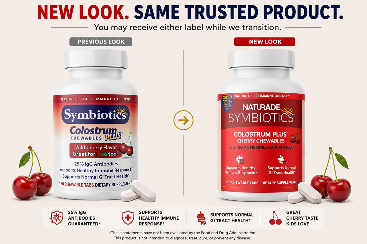 Symbiotics Colostrum Plus Chewables Cherry - 120 Count - image 2