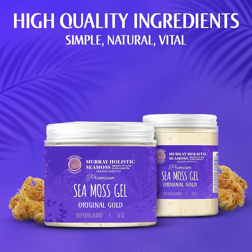 Generic Sea Moss Gel Organic Raw Original Gold - 8 oz - image 3