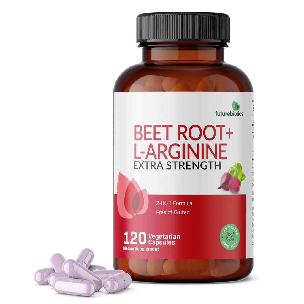 Futurebiotics Beet Root + L-Arginine - 120 Vegetarian Capsules
