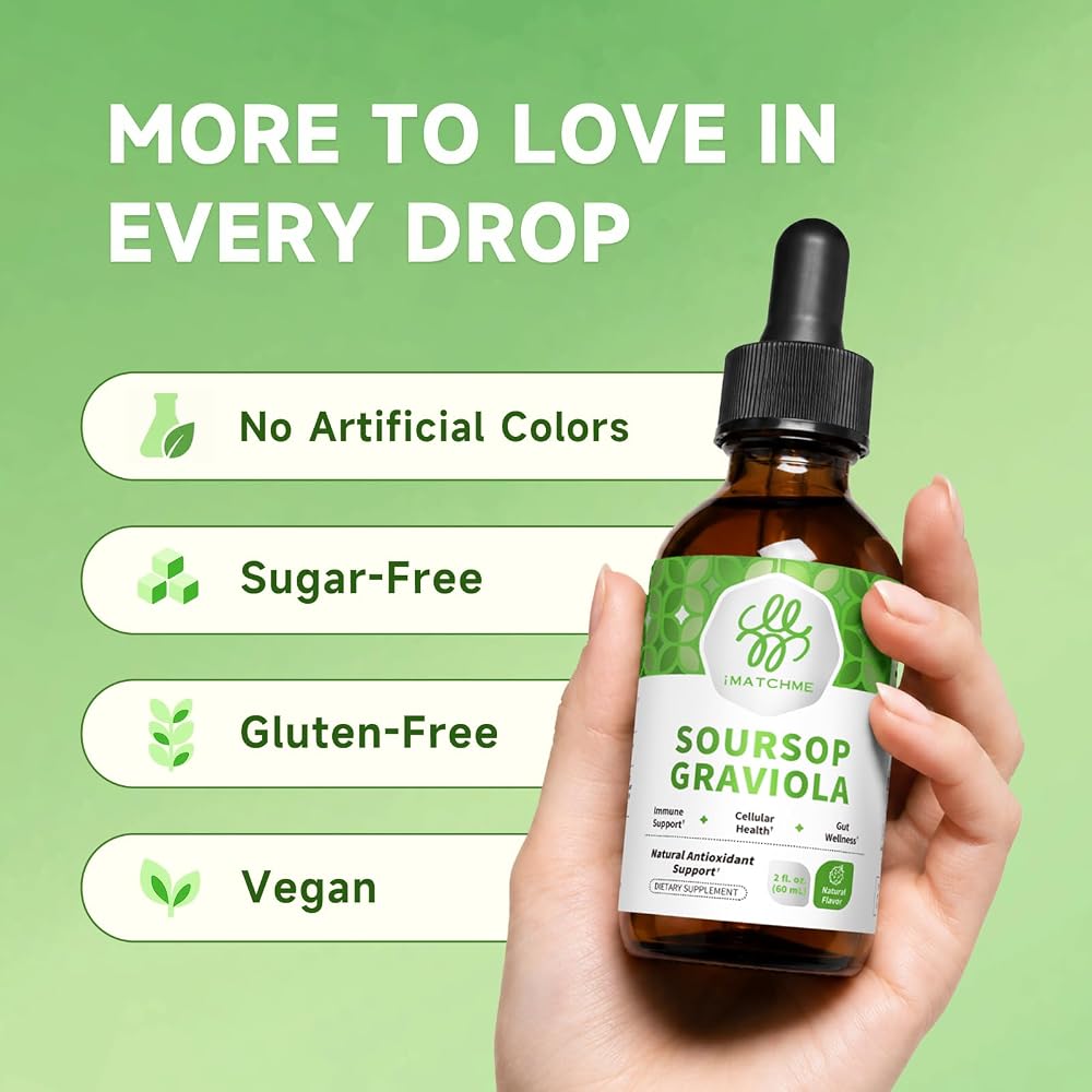 iMATCHME Soursop Graviola Liquid Drop for Cell Support & Regeneration