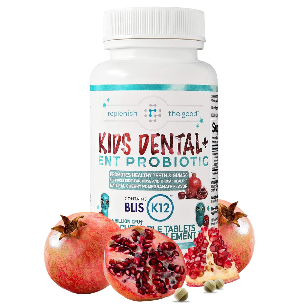 Replenish the Good Children's Dental Probiotic Chewables - 60 Count