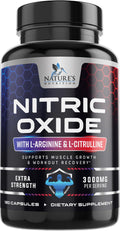 Nature's Nutrition Nitric Oxide Booster Extra Strength - 3X Strength
