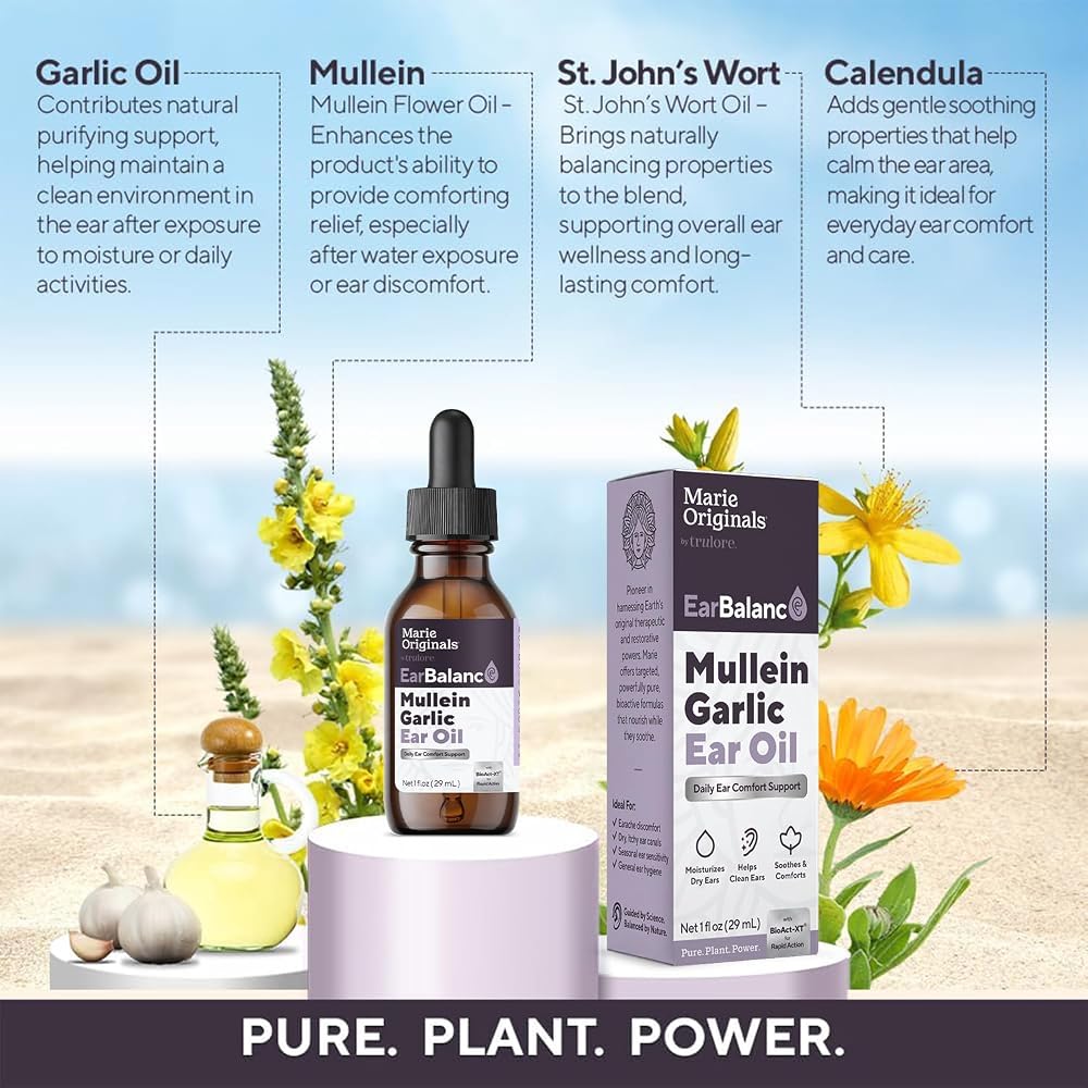 Marie Originals Mullein Garlic Ear Oil Drops - 1 Fl Oz - image 4