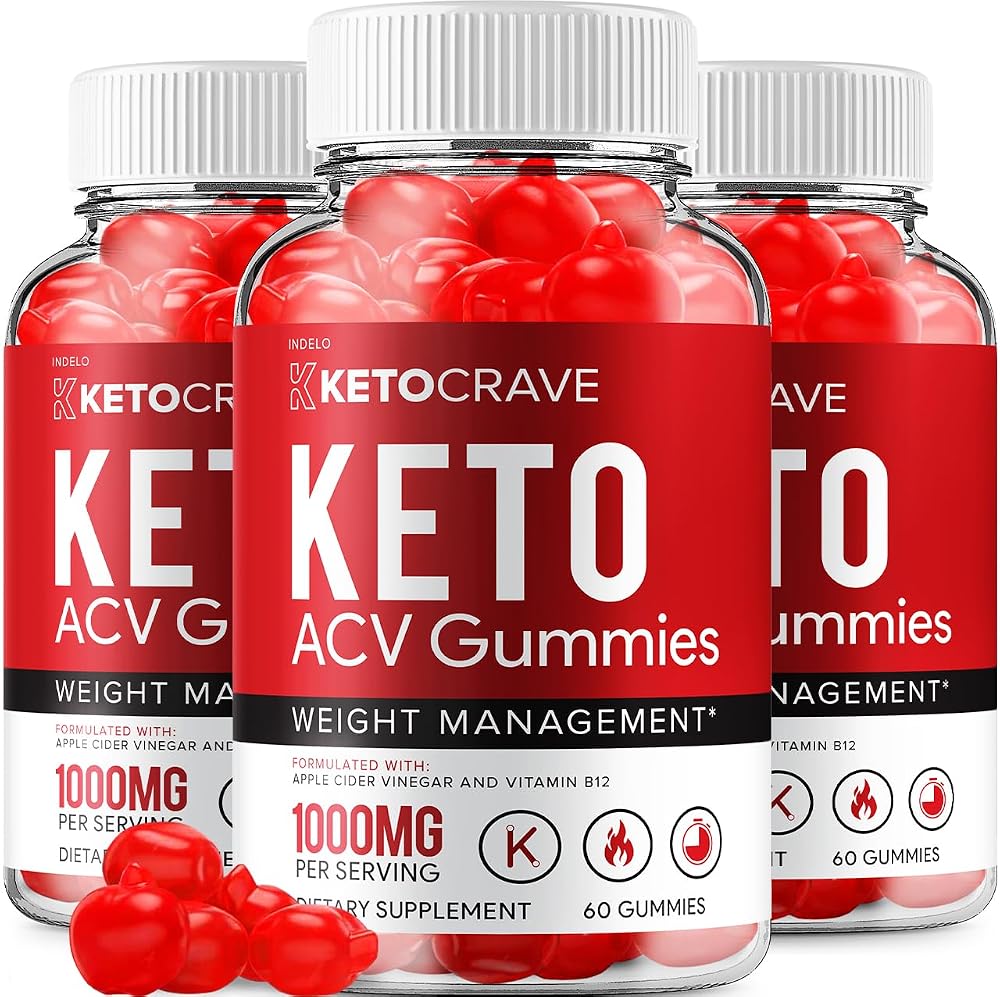 Indelo Crave Keto ACV Gummies Weight Management - 180 Gummies