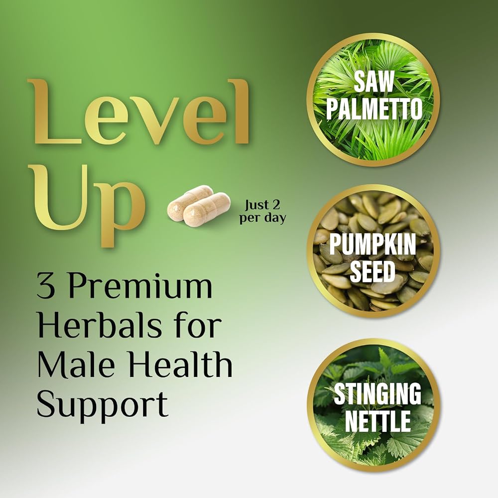 Nature's Peak Saw Palmetto Prostate Health Supplements for Men 1000mg