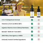 Pure Therapro Rx Vegan A-D-K “Full Spectrum" Drops for Best Absorption