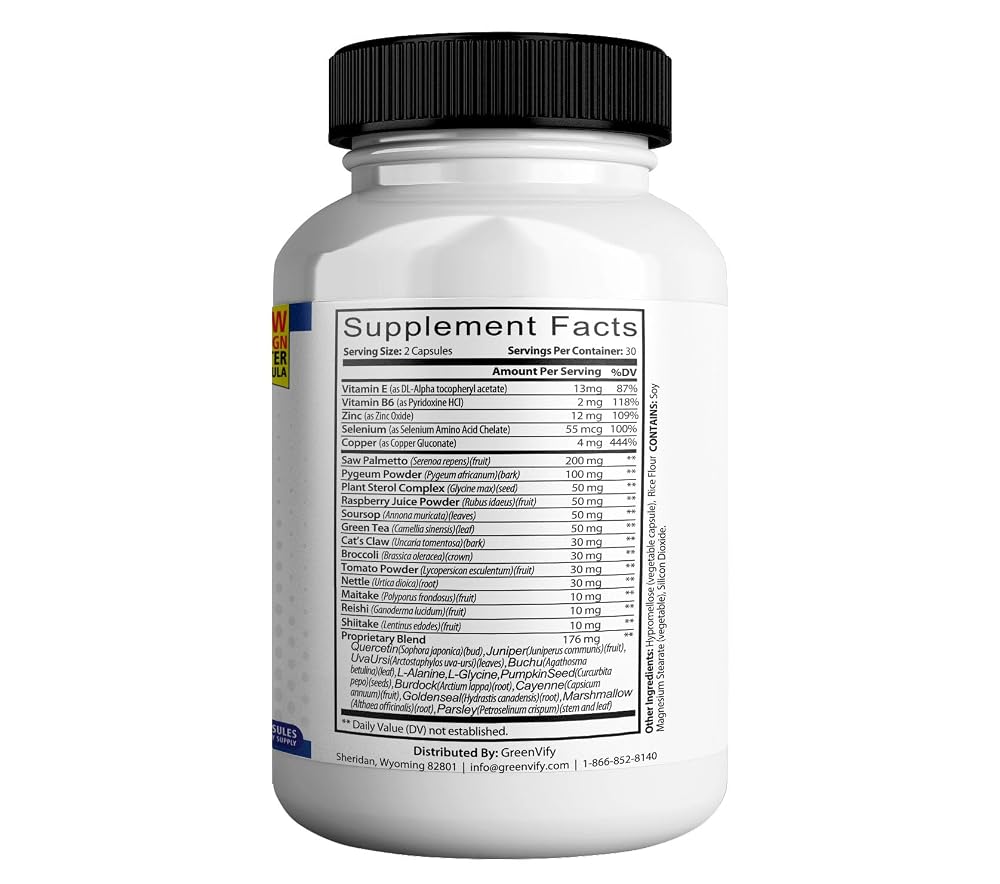 GREENVIFY ProstaBiome Max Prostate Support Formula