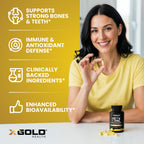 X Gold Health Vitamin D3 K2 K1 Zinc Quercetin Complex - 120 Capsules - image 4