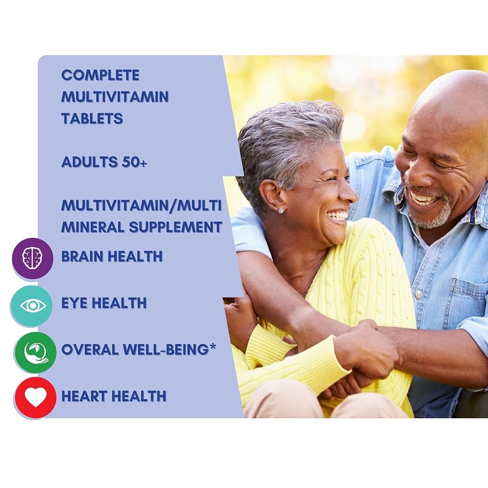 Generic Equate Adult 50+ One Daily Complete Multivitamin - 125 Tablets - image 2